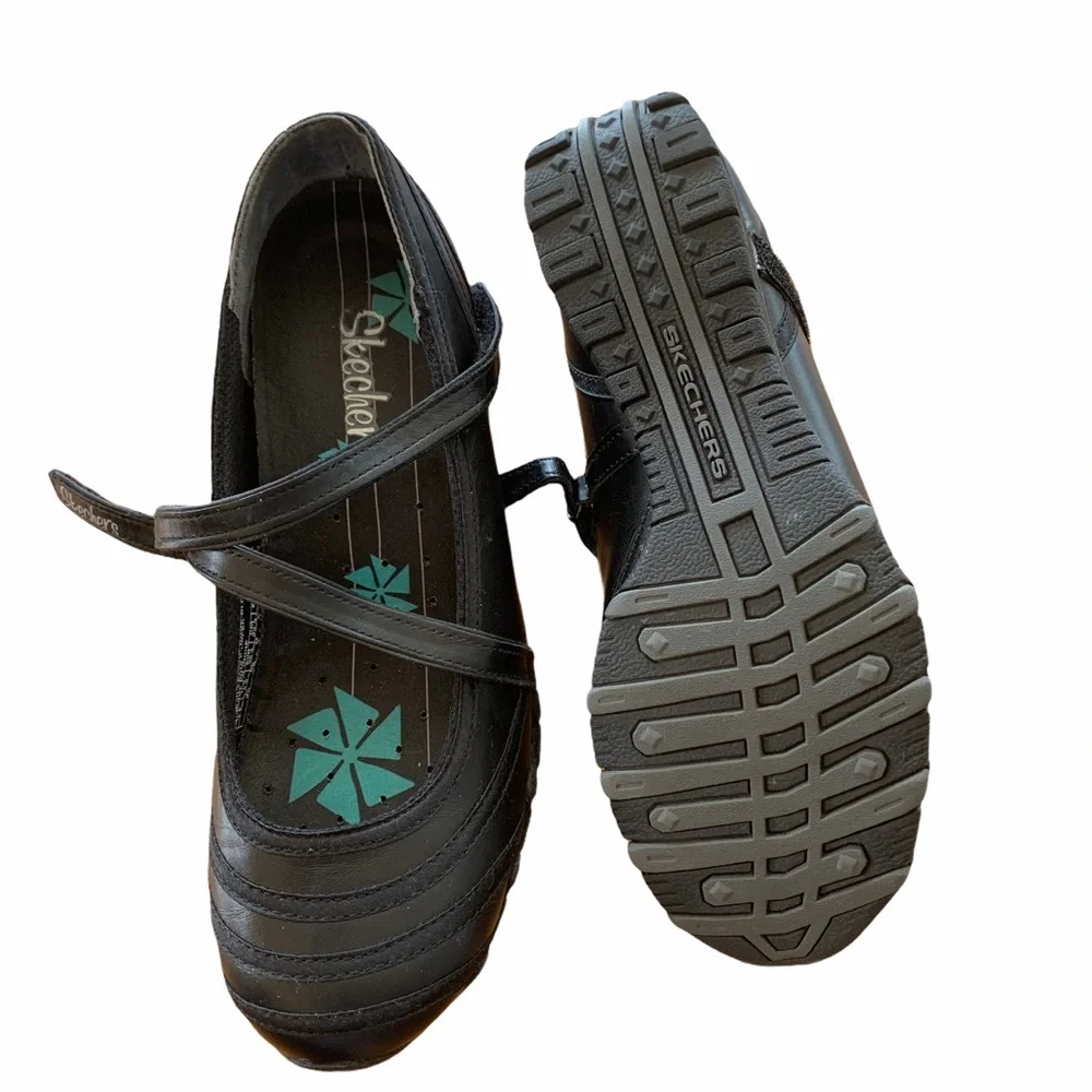 Skechers Mary Janes Leather 21158 Casual Shoe - Picture 5 of 11